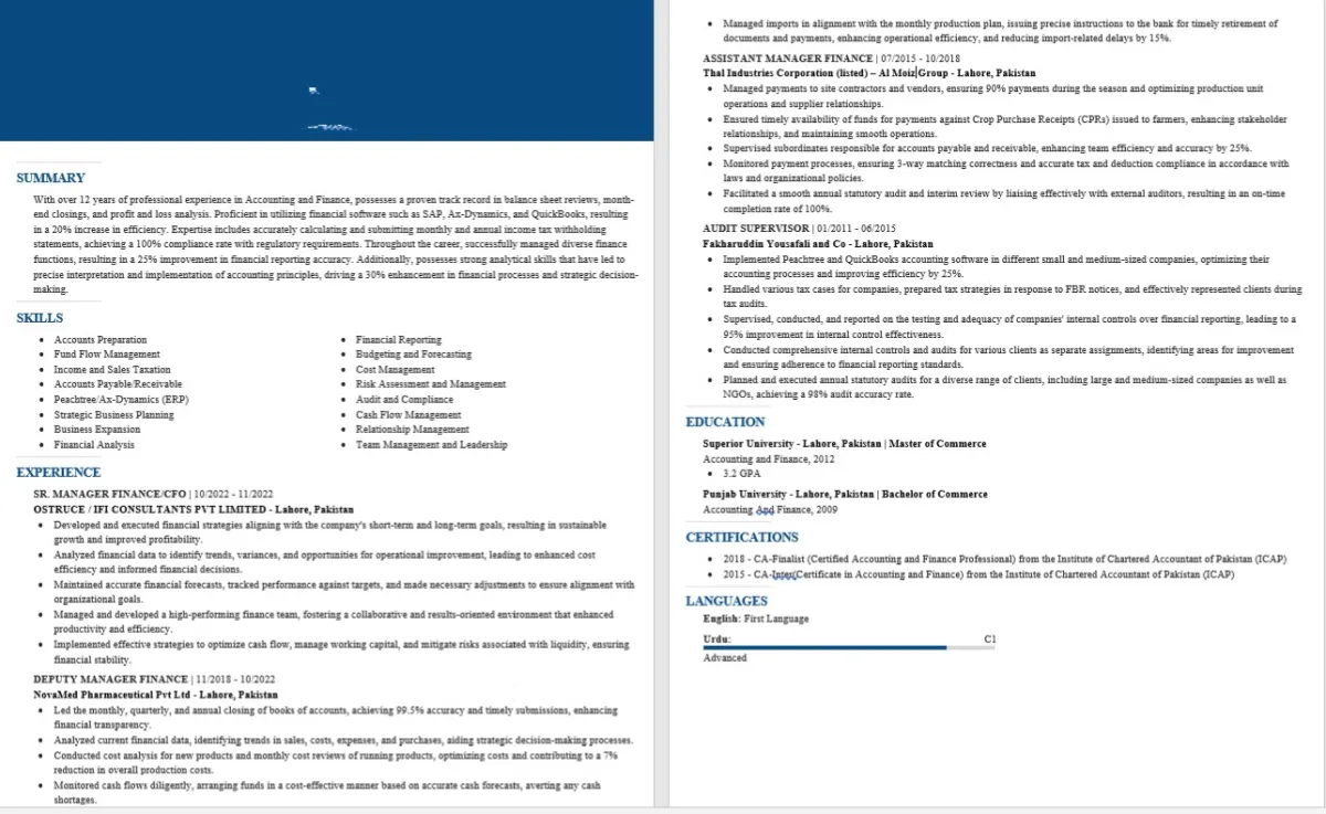 Write job winning ATS Resume or CV for your easy job landing.